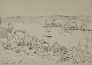 Childe Hassam - Study for \'Outer Harbor, Gloucester\'