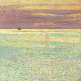 Childe Hassam - Sunset at Sea