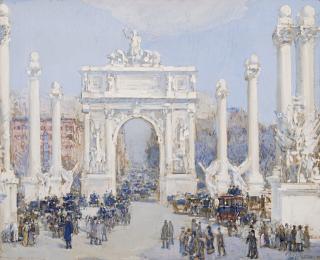 Childe Hassam - The Dewey Arch (Dewey\'s Arch)