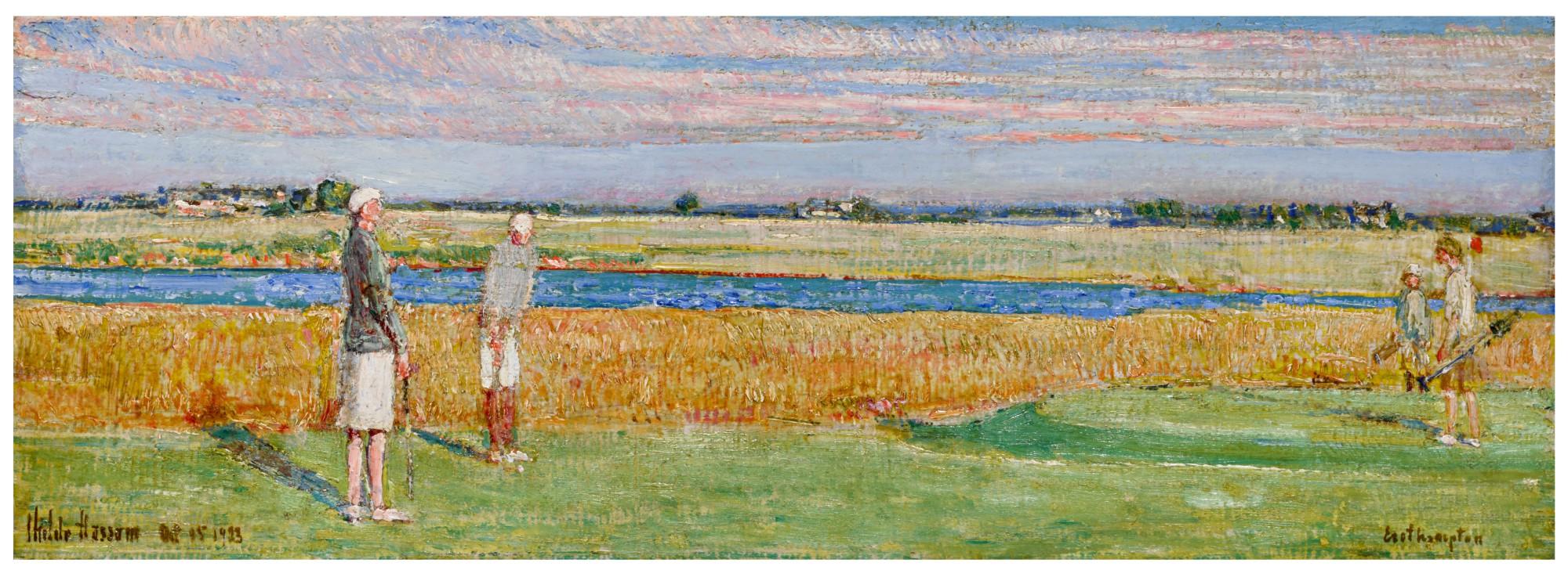 Childe Hassam - The Dome Green (Maidstone) (Approach To The Dome Green)