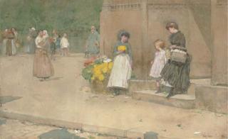 Childe Hassam - The Flower Seller