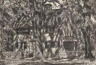 Childe Hassam - The Lion Gardiner House, Easthampton (Cortissoz and Clayton 159)