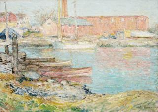 Childe Hassam - The Red Mill, Cos Cob