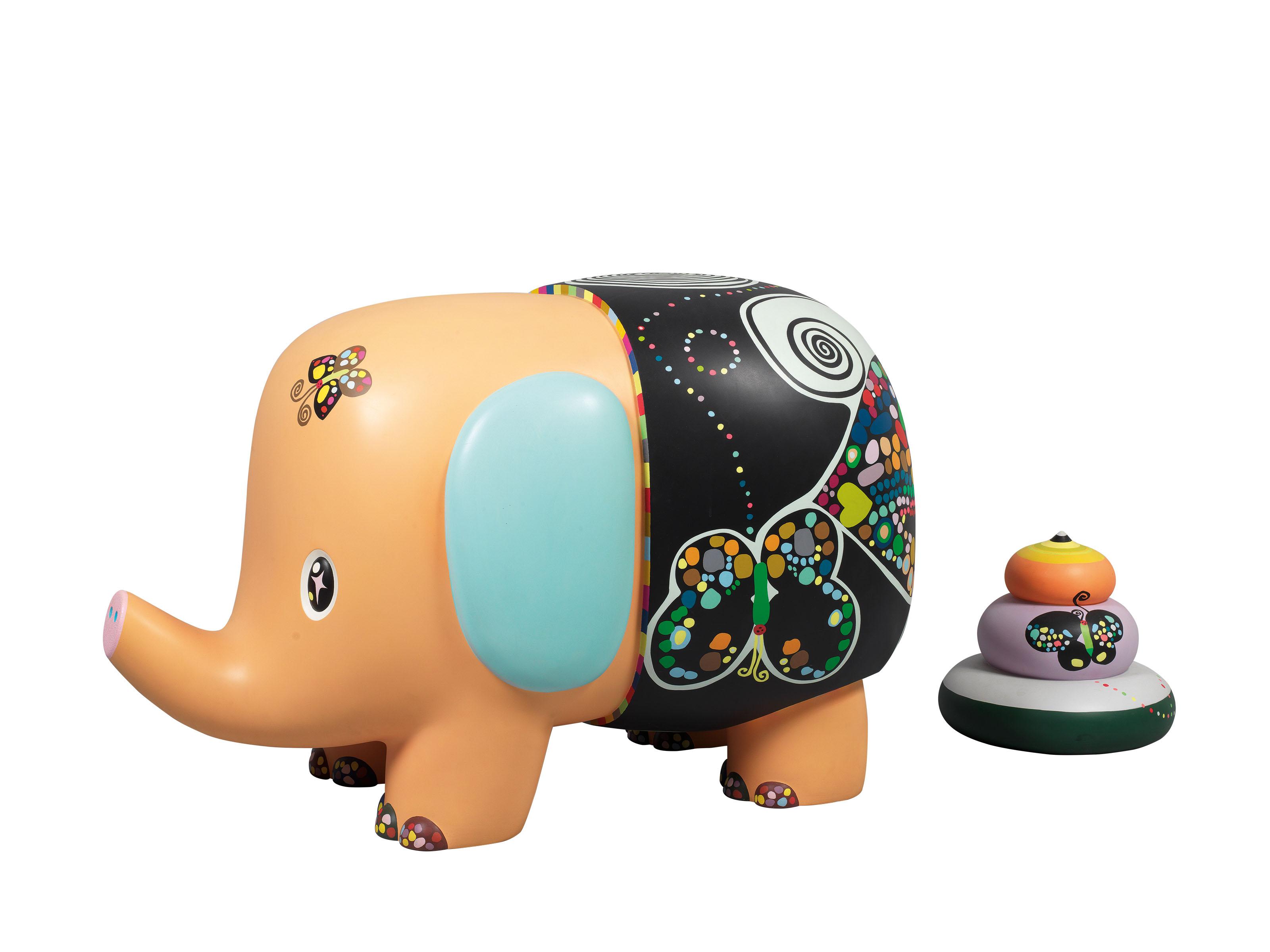 Chinatsu Ban - UNTITLED (ORANGE WITH BUTTERFLIES)