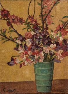 Chintamoni Kar - Untitled (Vase of flowers)