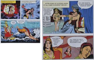 Chitra Ganesh - Diptych from Tales of Amnesia (Bike Accident; The Spell)