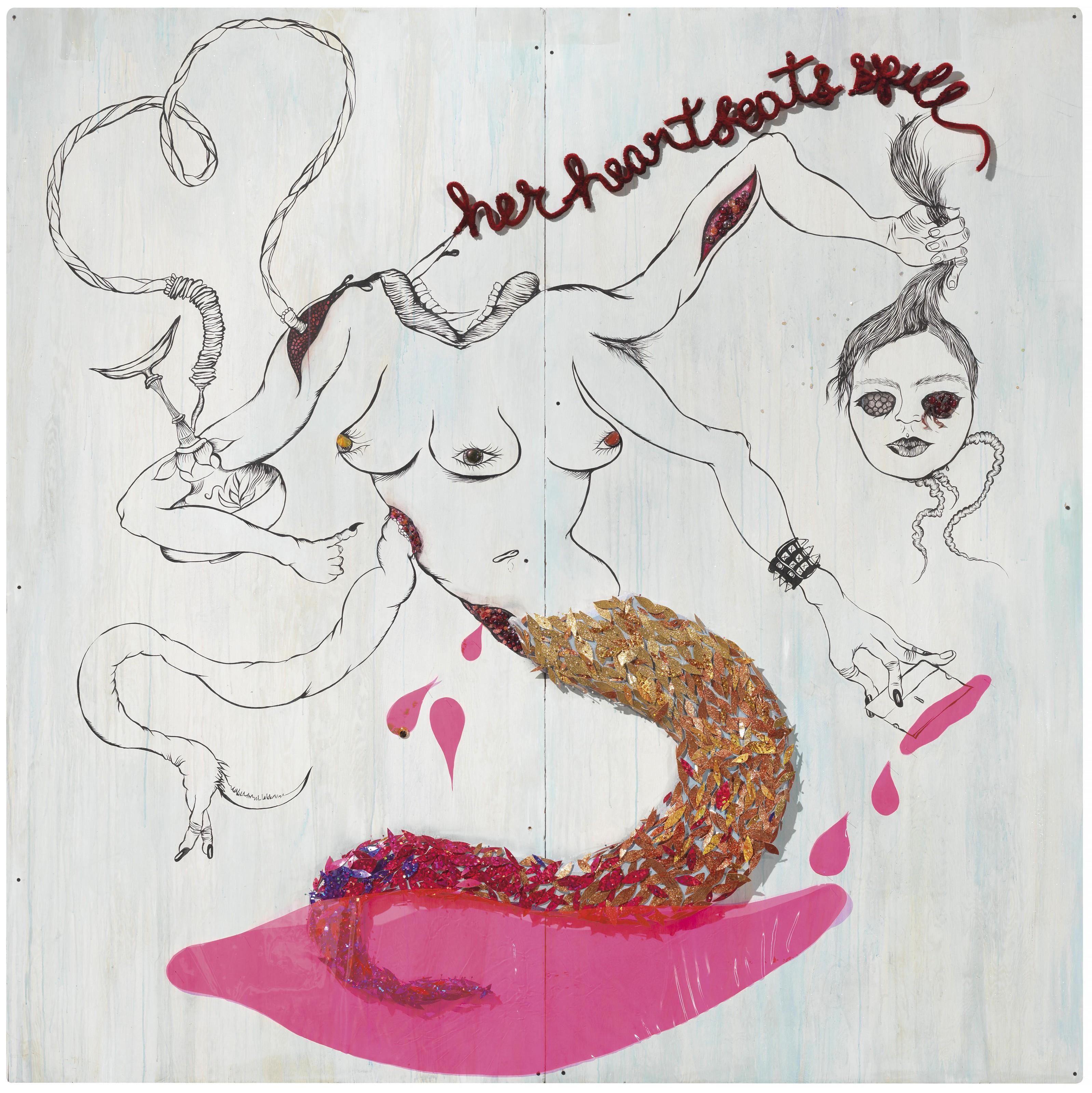 Chitra Ganesh - Her Heartbeat Spills