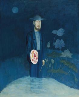 Chiu Ya-Tsai - Painter Standing By The Lotus Pond