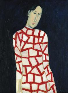 Chiu Ya-Tsai - Young Man in Red Striped Shirt