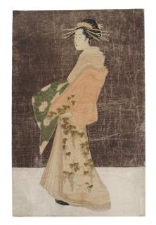 Chobunsai Eishi - Dochu No Zu, Tamaya Hanamurasaki (The Courtersan Hanamurasaki Of The Tamaya House Parading)