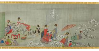 Chobunsai Eishi - Gods Of Happiness Visiting The Yoshiwara