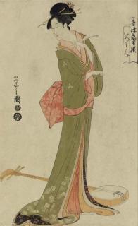 Chobunsai Eishi - Itsutomi, from the series Seiro geisha erami (Selected geisha of the licensed quarters)