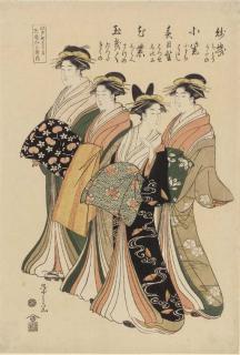 Chobunsai Eishi - Tamaya Yamazo kaku nai (Courtesans from the Tamaya Yamazo brothel)