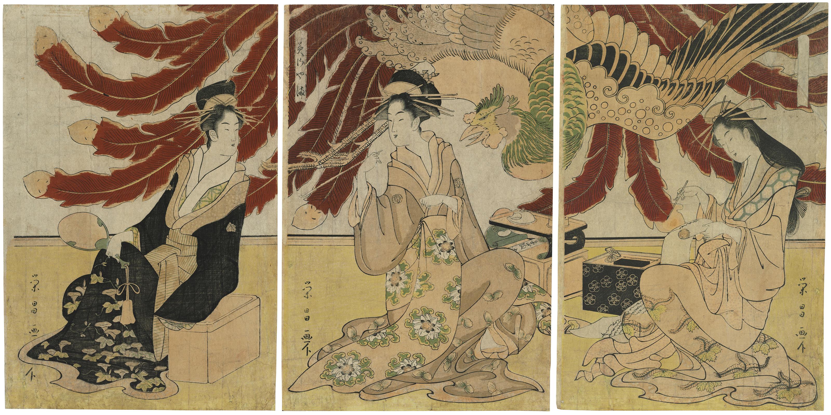 Chokosai Eisho - The Chojiya Pleasure House by Day (Chojiya hiru-mise)