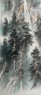 Chou Hsi-Ting - Pine Mountain and Waterfall