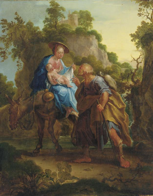 Chretien Bernhard Rode - The Flight into Egypt