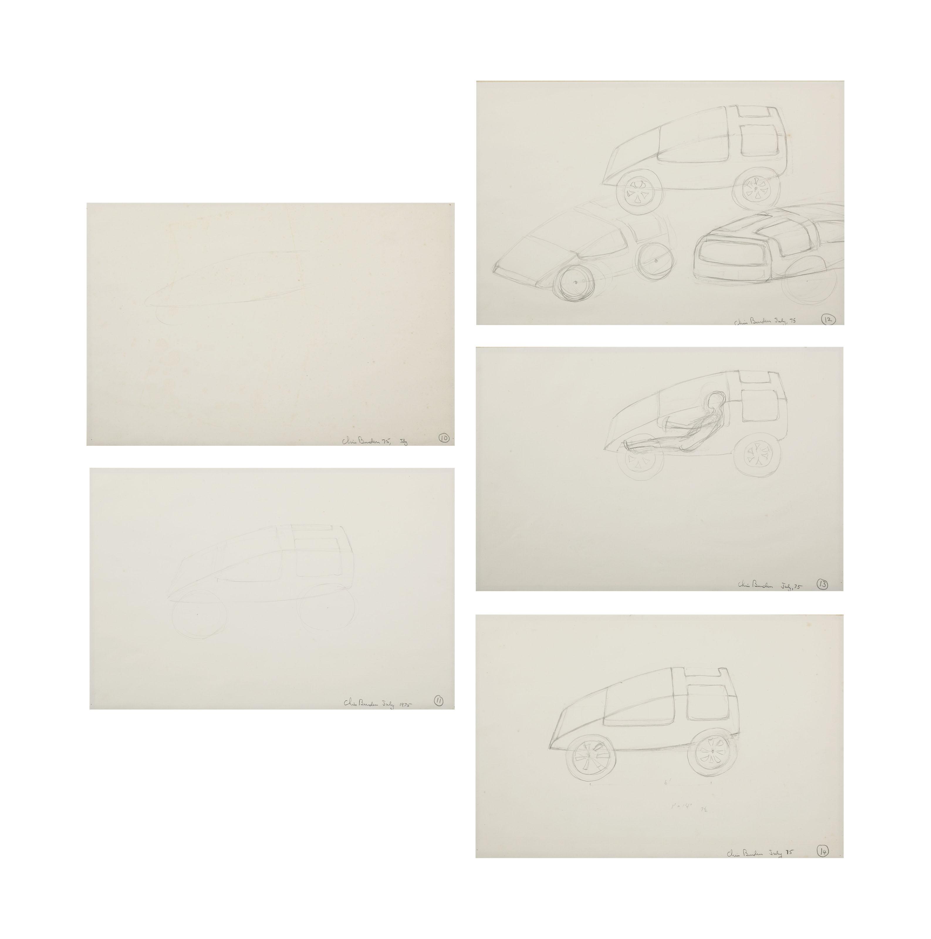 Chris Burden - Untitled (Designs for B-Car)