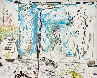 Chris Huen Sin Kan - Walking Along A Pale Green Walkway