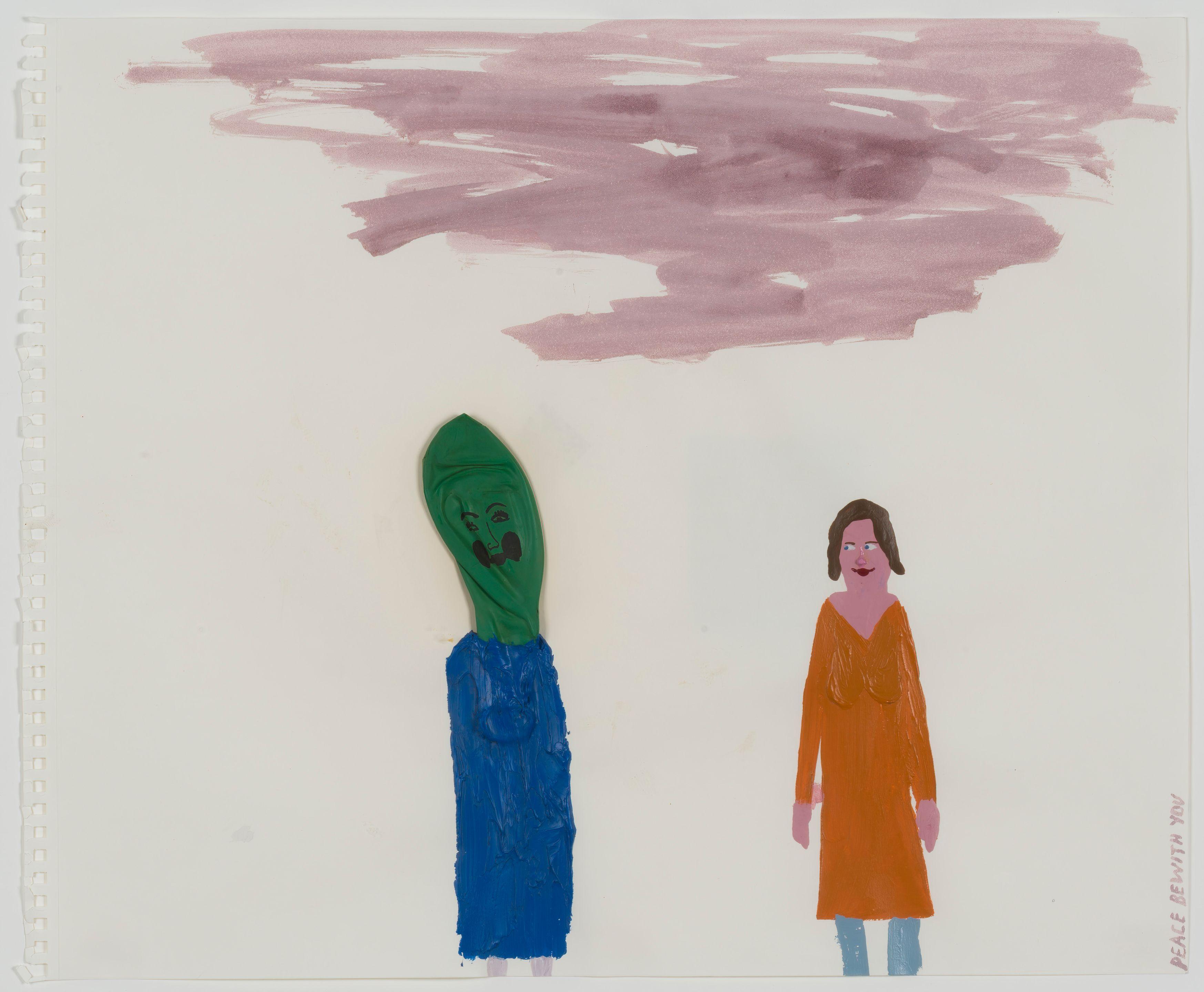 Chris Johanson - Sans titre (Peace be with you)