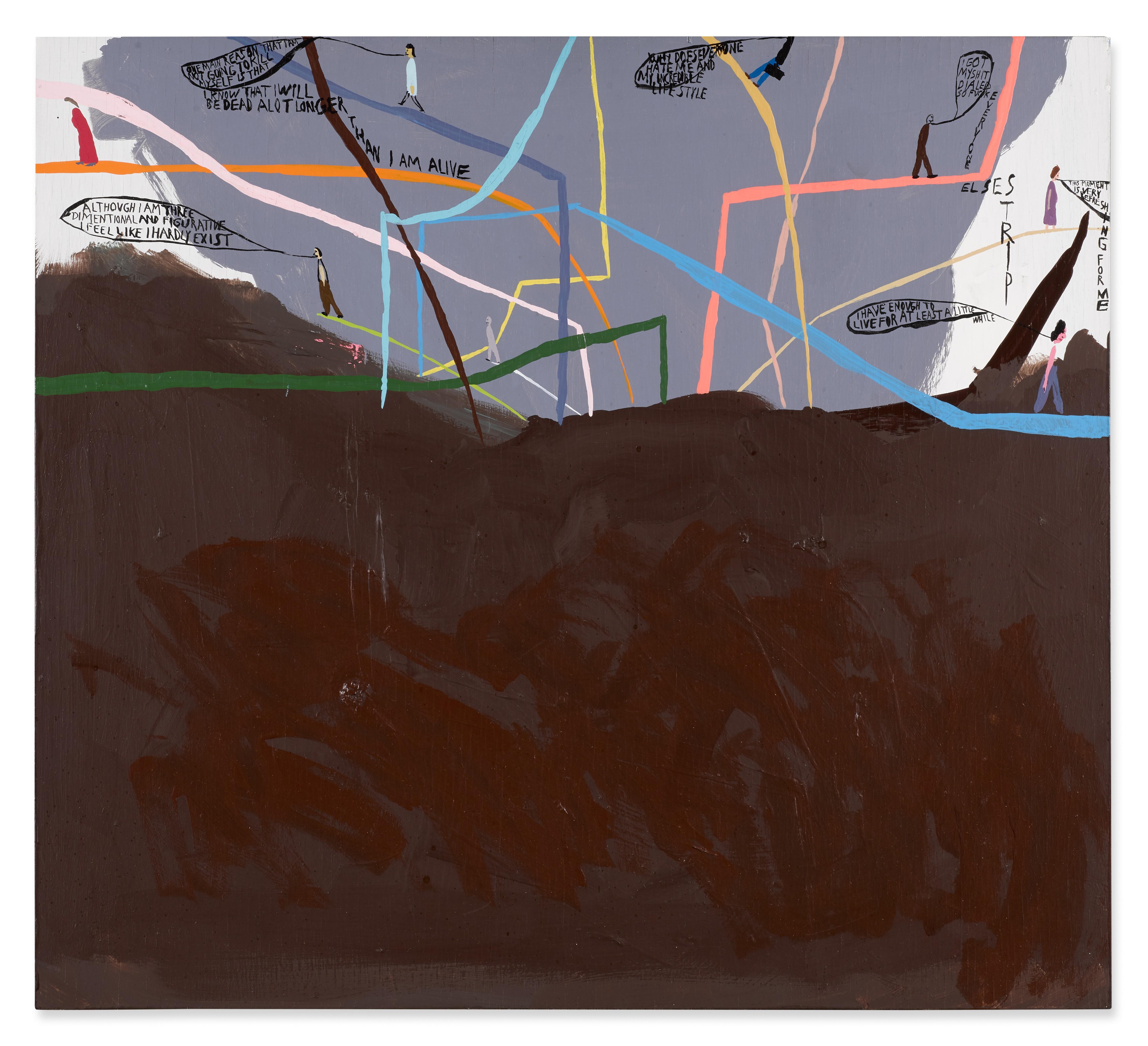 Chris Johanson - Untitled (Earth and Energy)