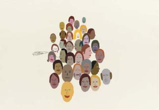 Chris Johanson - Untitled (I Am What Is Called Human)