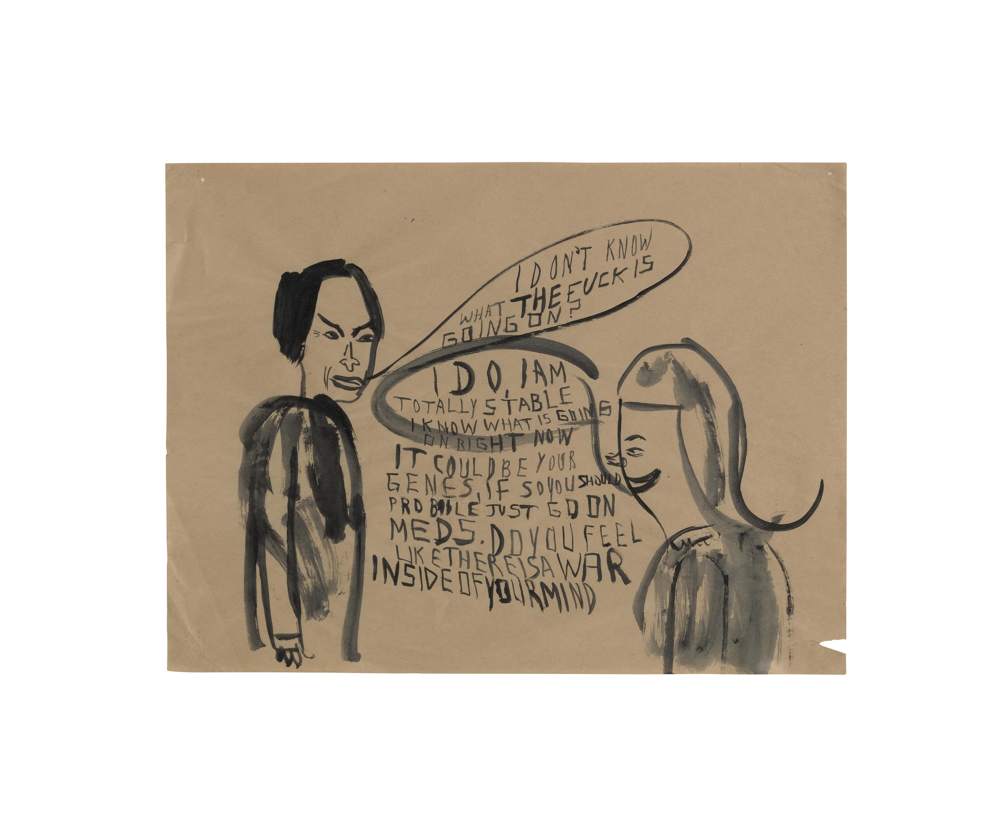 Chris Johanson - Untitled (I Don\'t Know What the Fuck is Going On?)