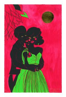 Chris Ofili - Afro Lunar Lovers; And Afro Lunar Lovers Ii
