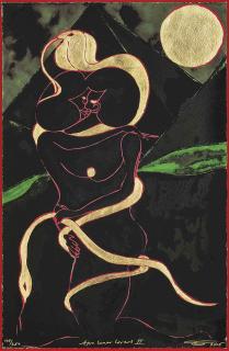 Chris Ofili - Afro Lunar Lovers II