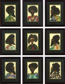 Chris Ofili - Afro Muses: Harem 6