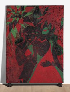 Chris Ofili - Afro Red Web