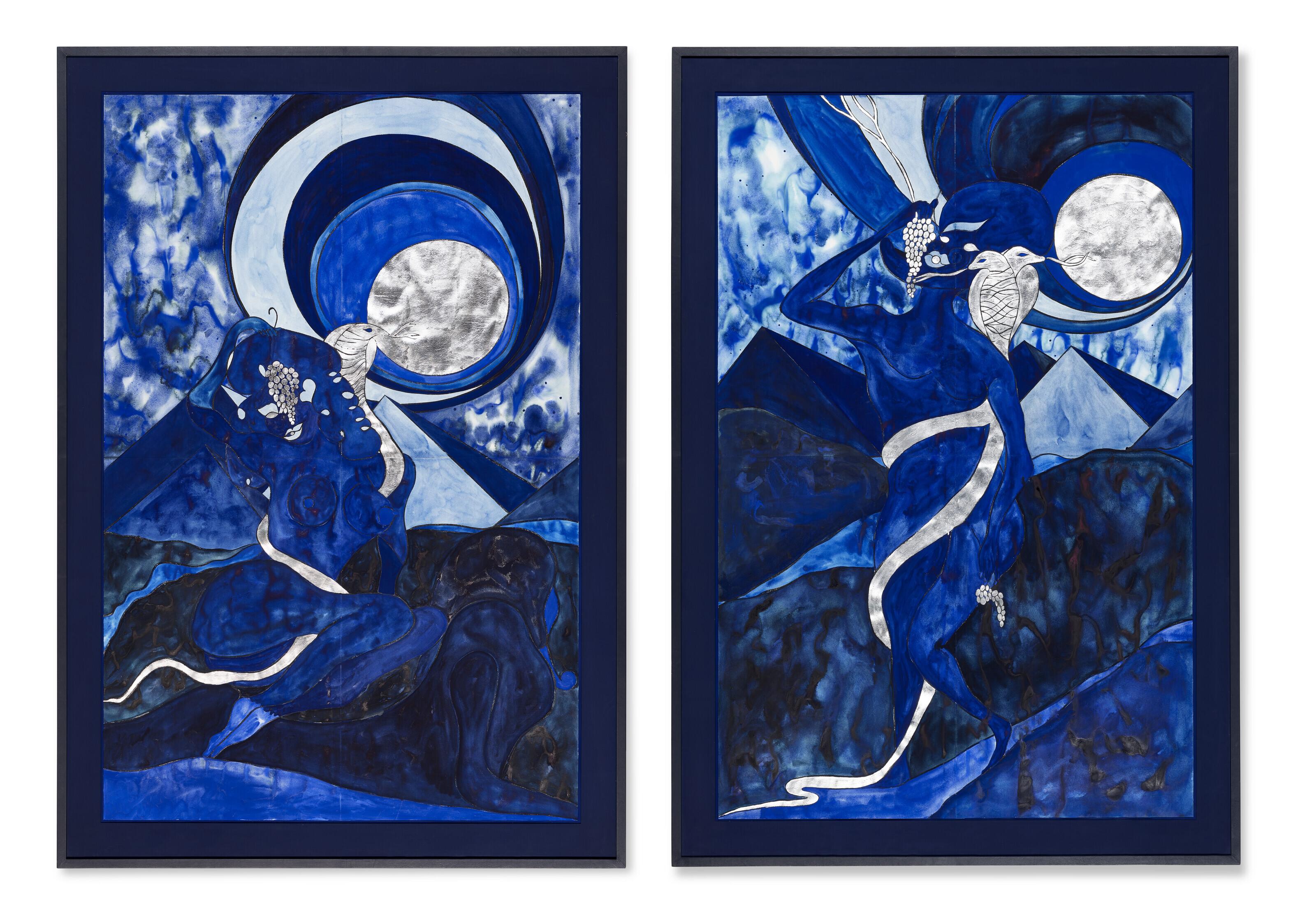 Chris Ofili - Blue Damascus