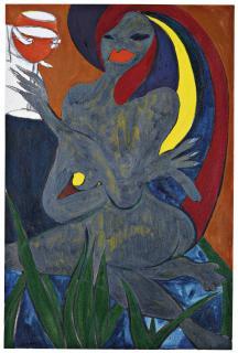 Chris Ofili - Confession (Grey Rainbow)