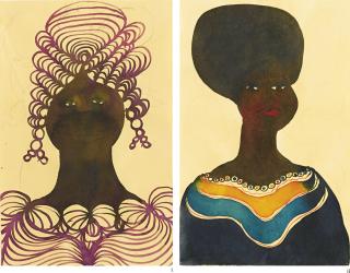 Chris Ofili - I. Untitled; Ii. Untitled [Two Works]