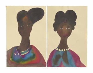 Chris Ofili - (I) Untitled  (Ii) Untitled