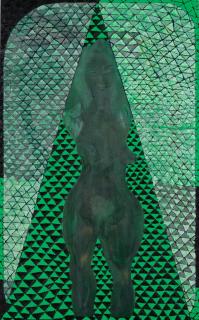 Chris Ofili - Triangle Green 