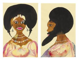 Chris Ofili - Untitled (Diptych)