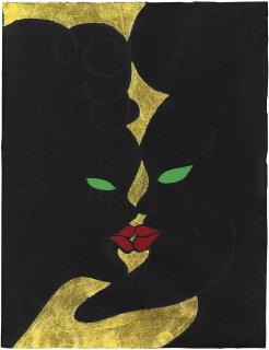 Chris Ofili - Untitled (Kissing Couple)