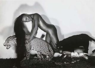 Chris Von Wangenheim - Grace Jones with Leopard, 1977