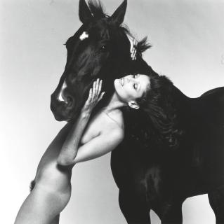 Chris von Wangenheim - Untitled (Woman with horse), c. 1975