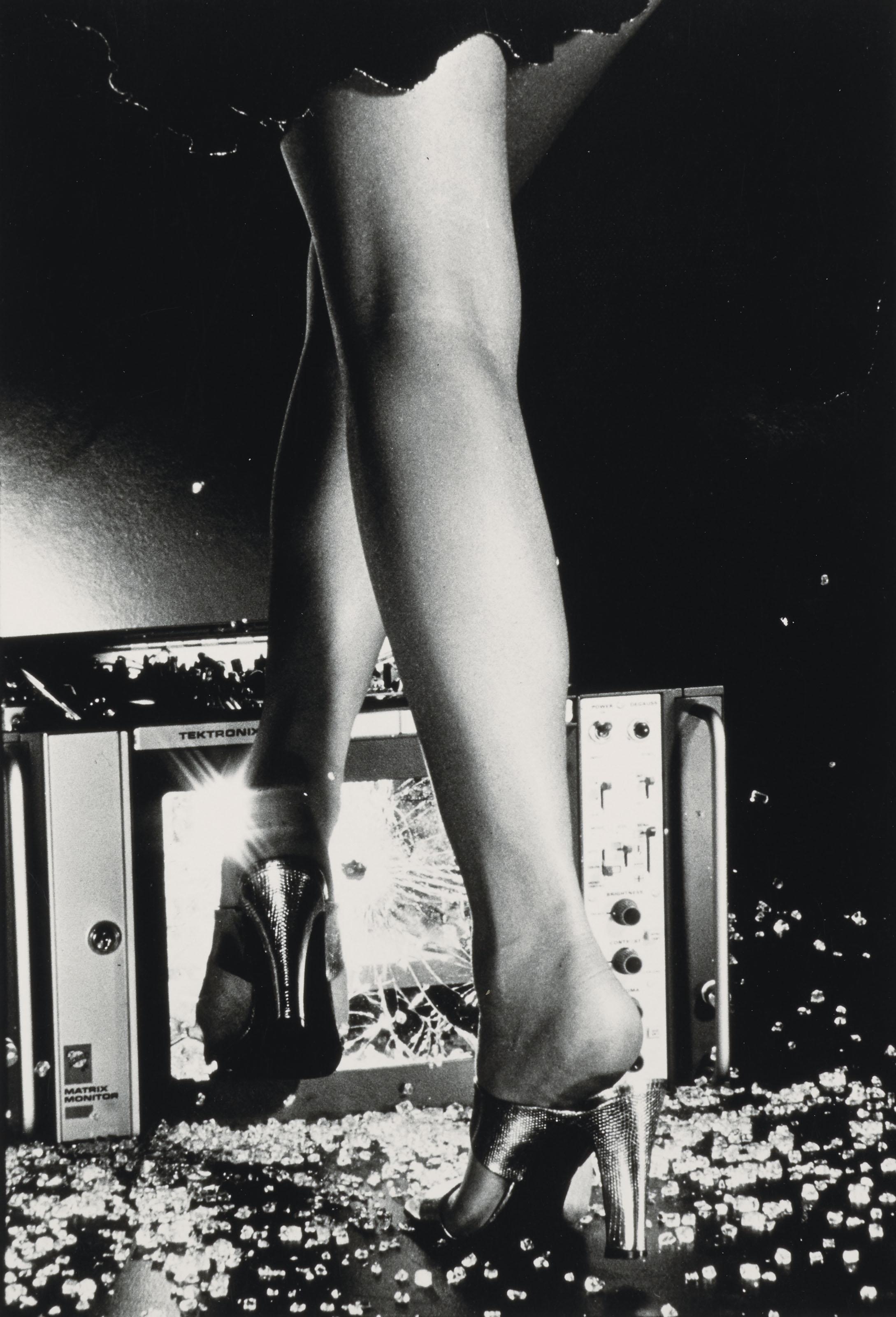 Chris Von Wangenheim - Woman Smashing T.V. Set, American Vogue, 1977