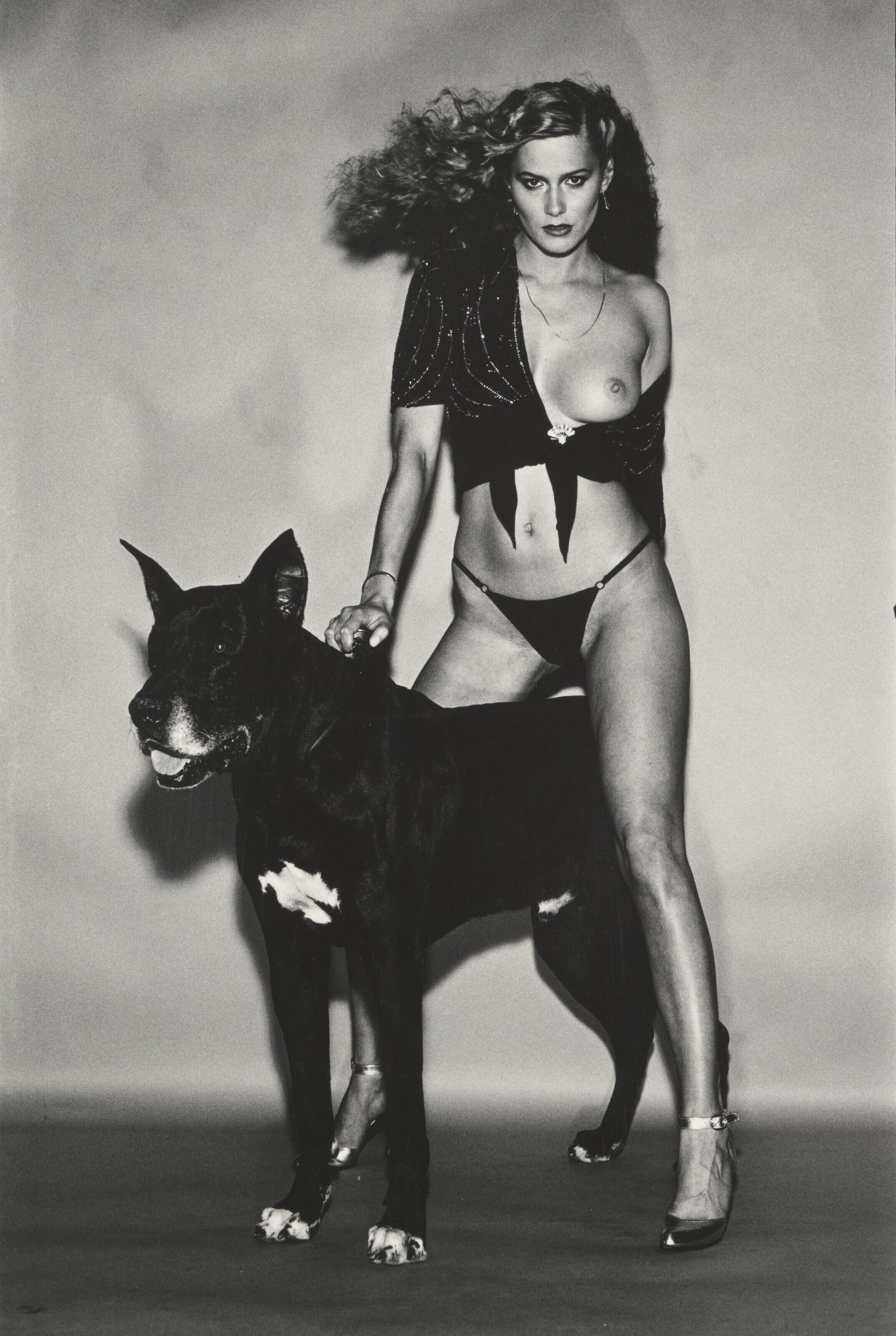 Chris Von Wangenheim - Woman with Dog, années 1970