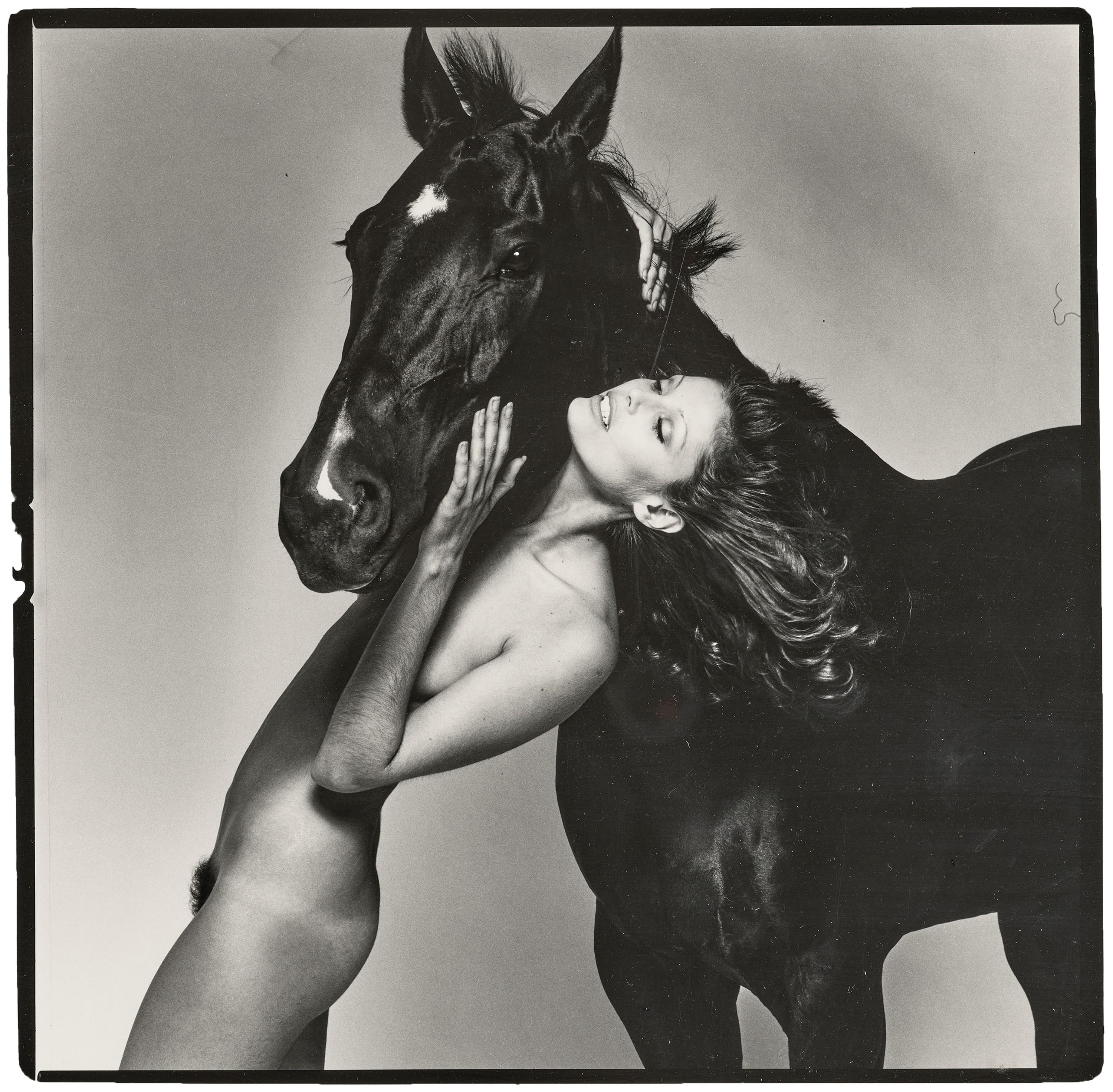 Chris Von Wangenheim - Woman with Horse, c. 1975