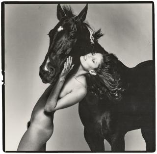 Chris Von Wangenheim - Woman with Horse, c. 1975