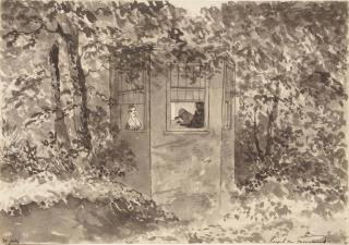 Christiaan Andriessen - A Page From The Artist\'S Illustrated Diary: A Tea House