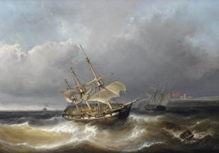 Christiaan Lodewijk Willem Dreibholtz - Caught in rough seas