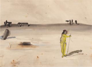 Christian Bérard - Nu dans un paysage