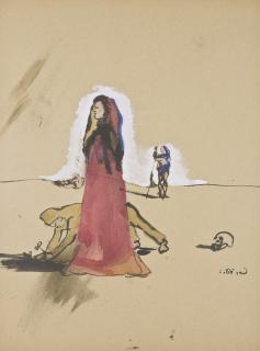 Christian Berard - Scene Avec Personnages