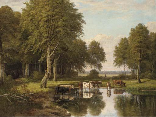 Christian Bernh. Severin Berthelsen - Cattle at pasture