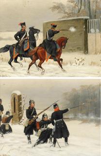 Christian d.J. Sell - Drei kleine Winterlandschaften