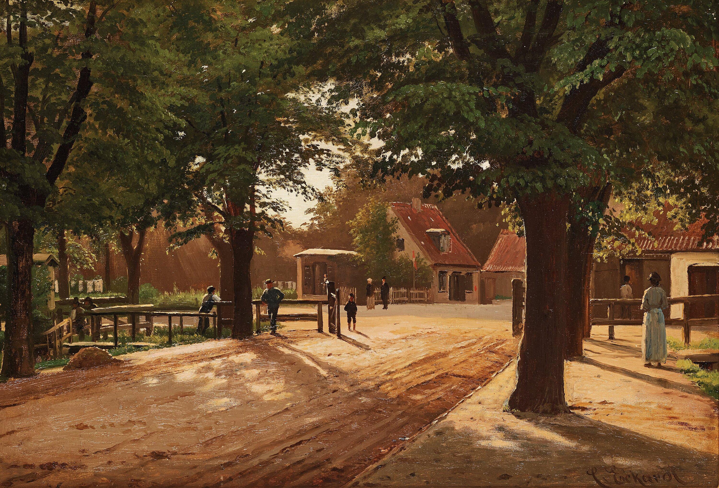 Christian Eckardt - Park scene from Dyrehaven in Copenhagen